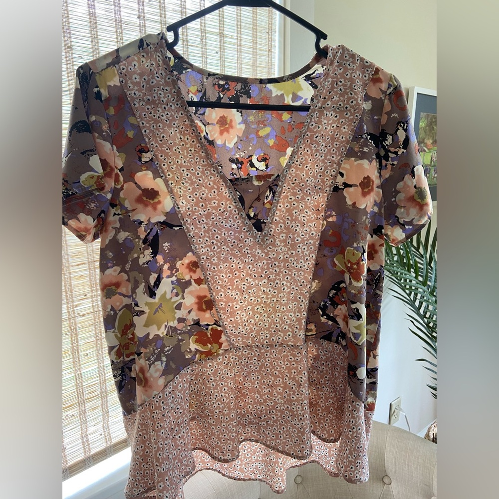 Anthropologie Short Sleeve Blouse